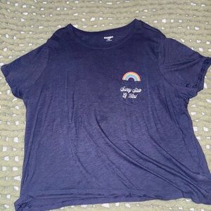 Sunny State of Mind Blue Graphic T-Shirt